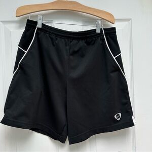 Nike Black Athletic Shorts with White Trim